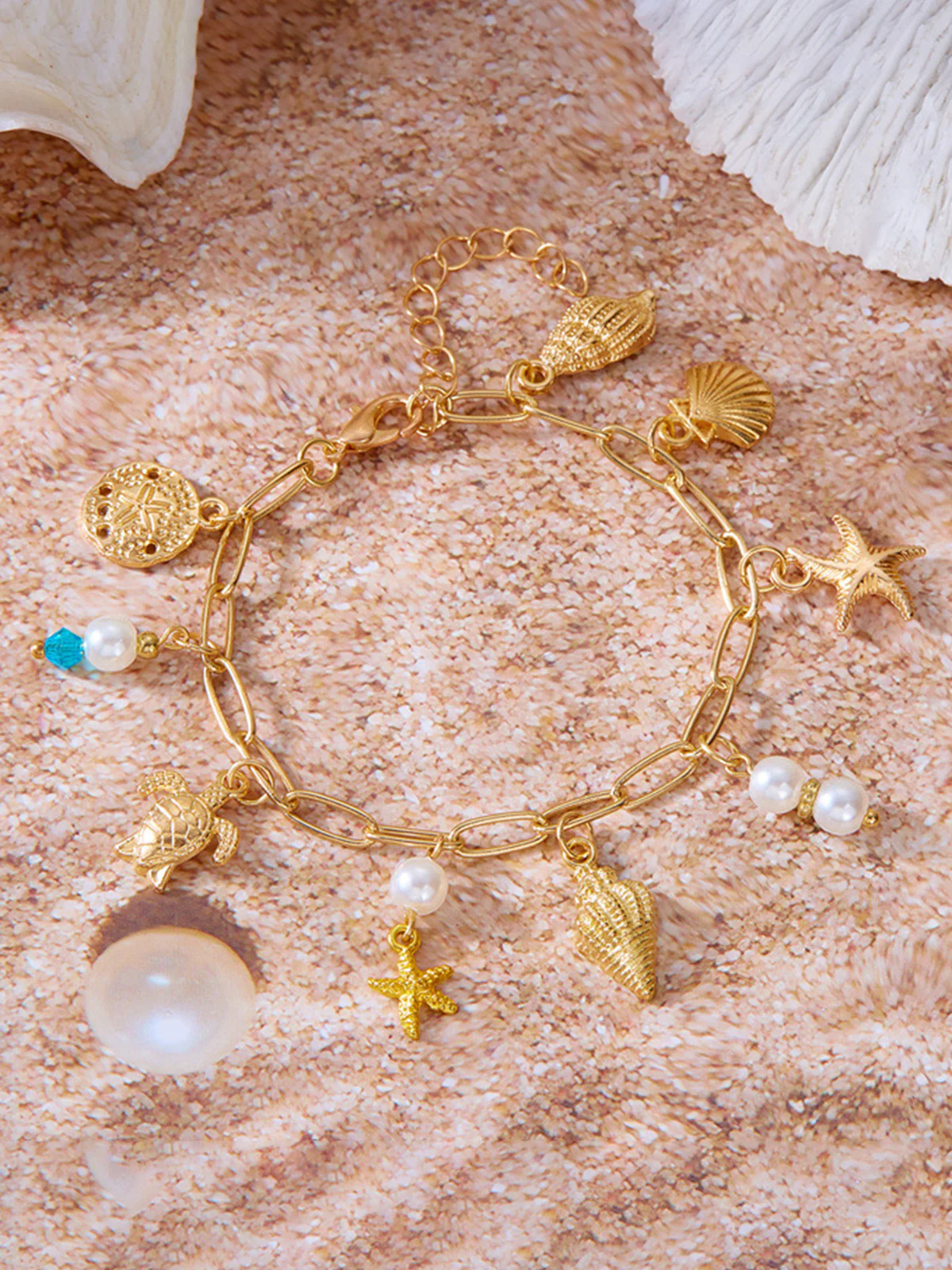Ocean Inspired Charm Bracelet - Takermore