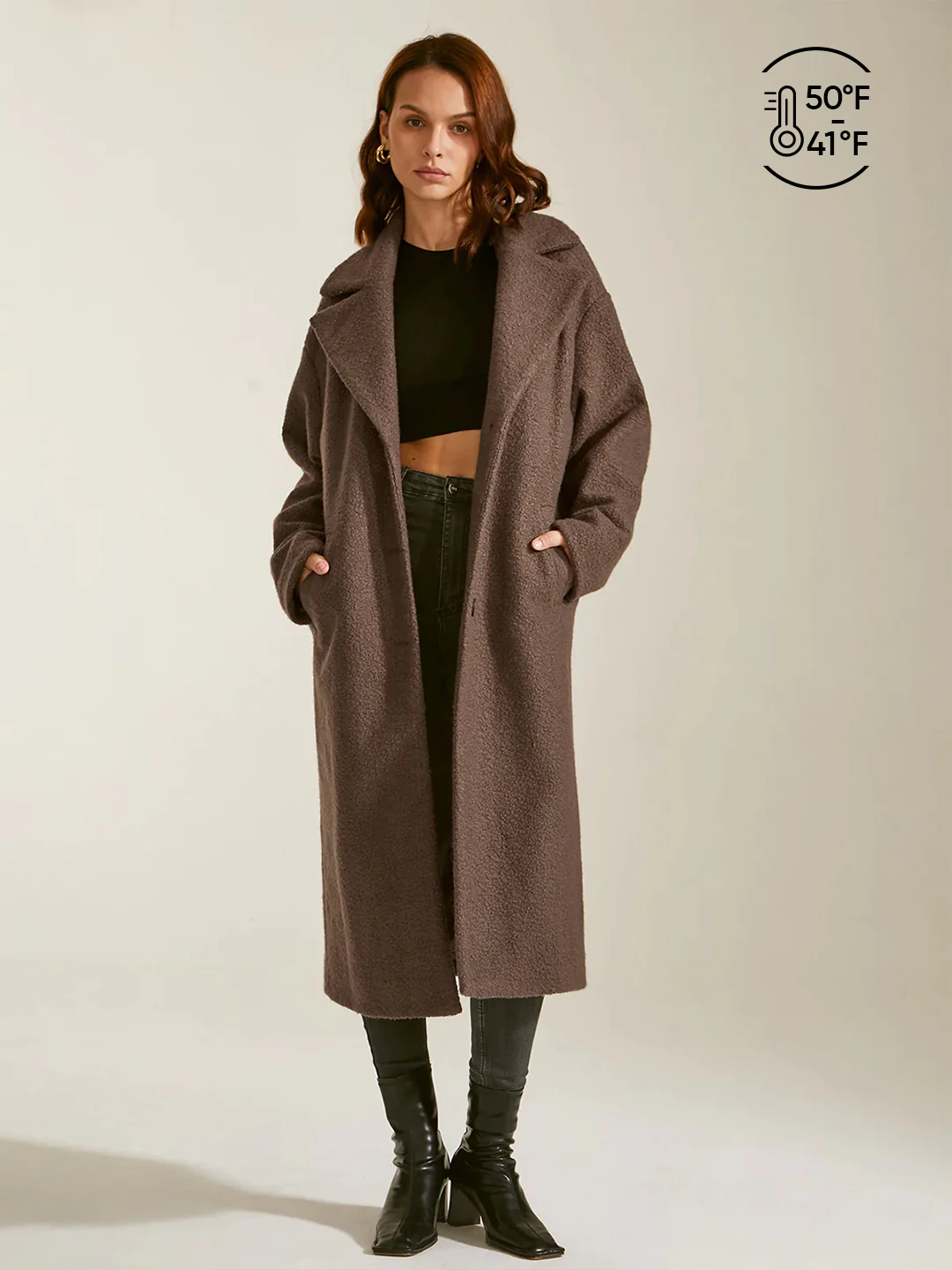 Oversized Essential Long Coat - Takermore