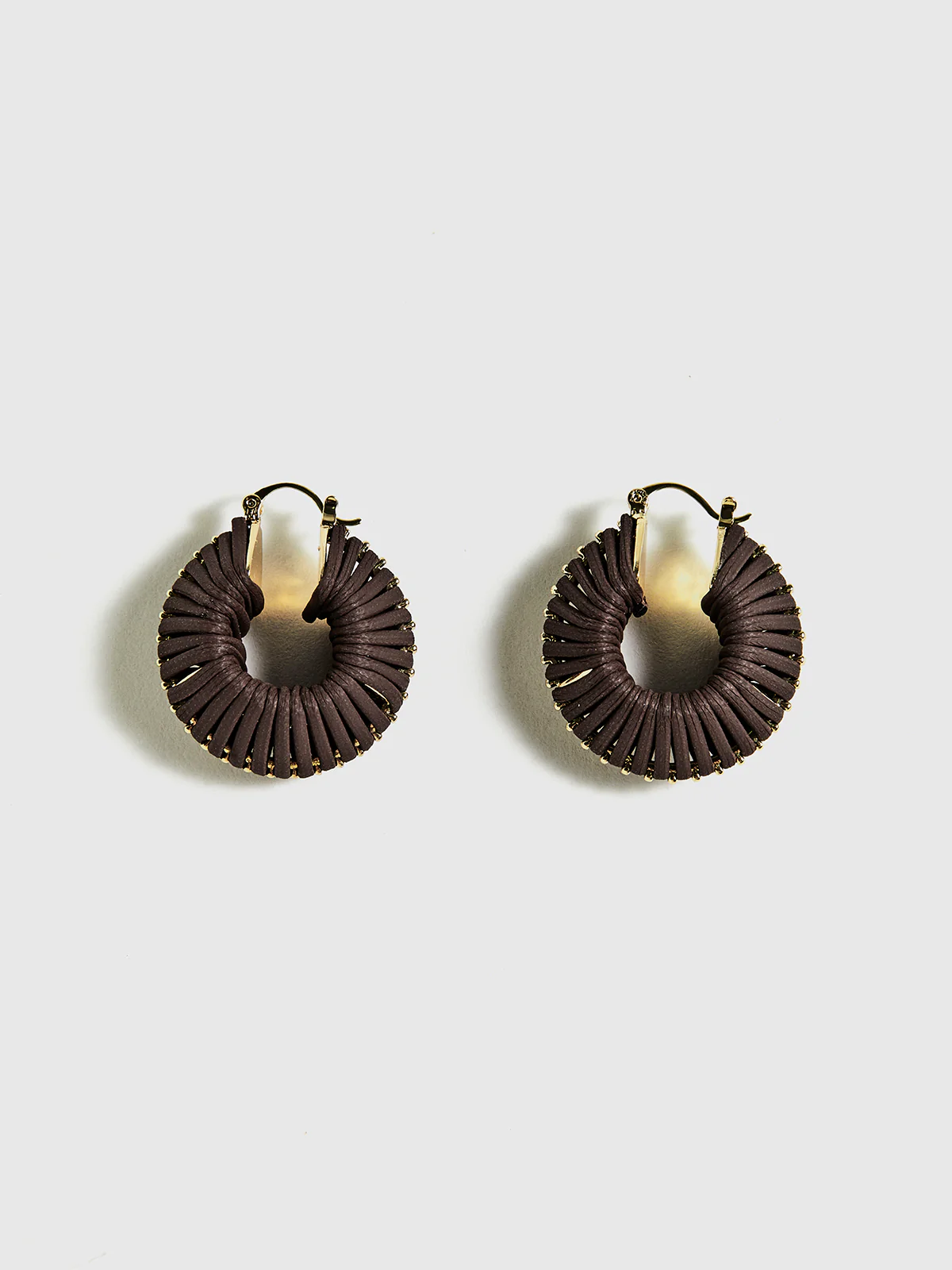 Vintage Woven Chunky Hoop Earrings - Takermore