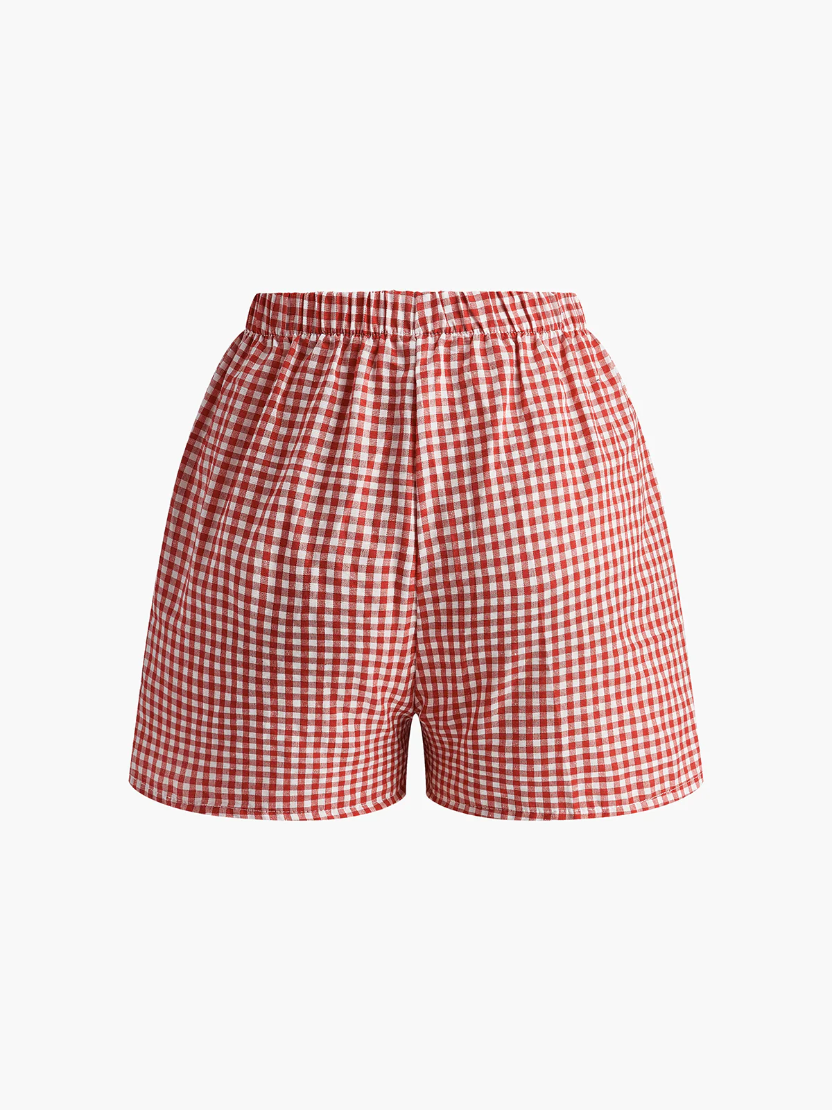 Plaid Button Shorts - Takermore