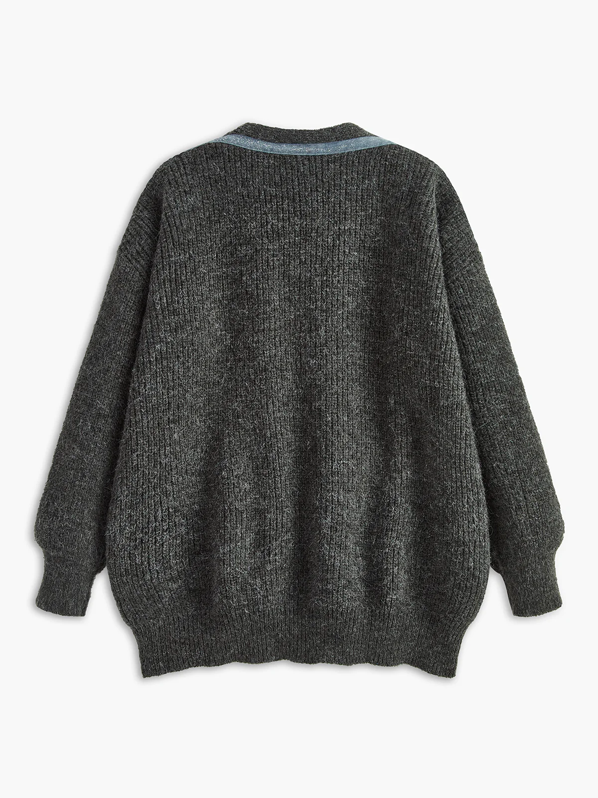 Ribbed Cozy Panel Cardigan - Takermore