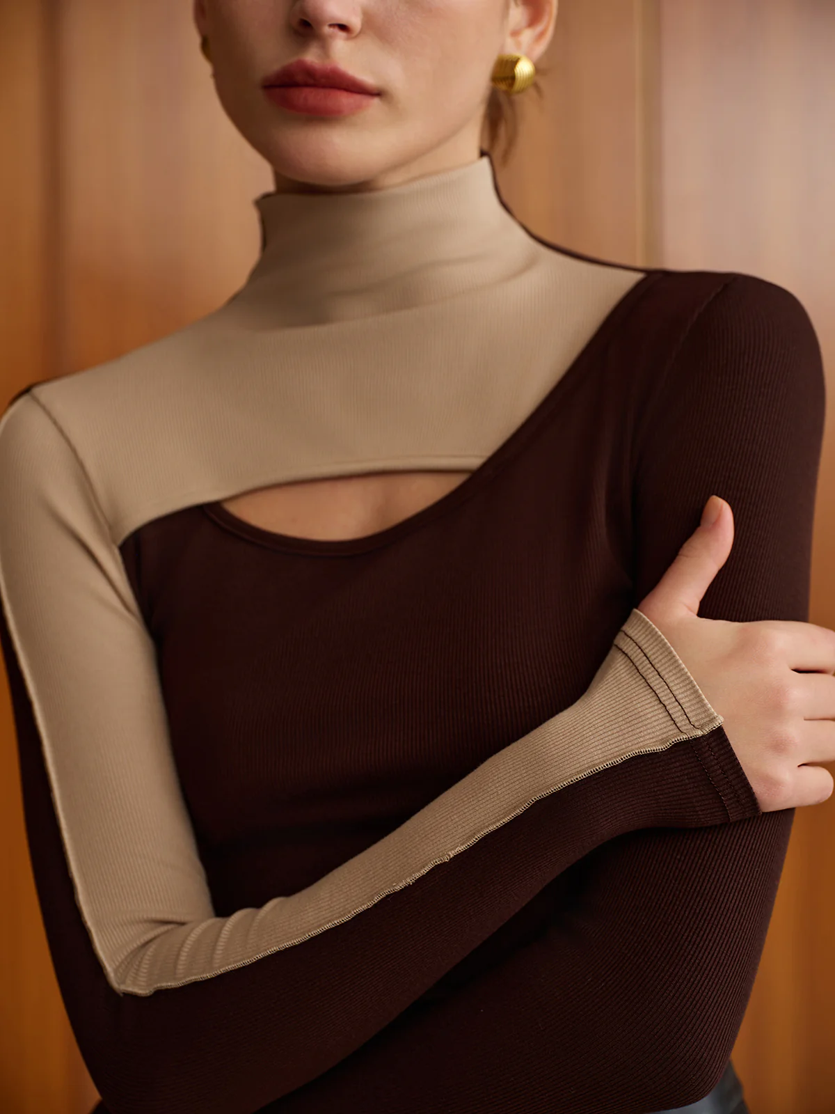 Cutout Color Block Top - Takermore