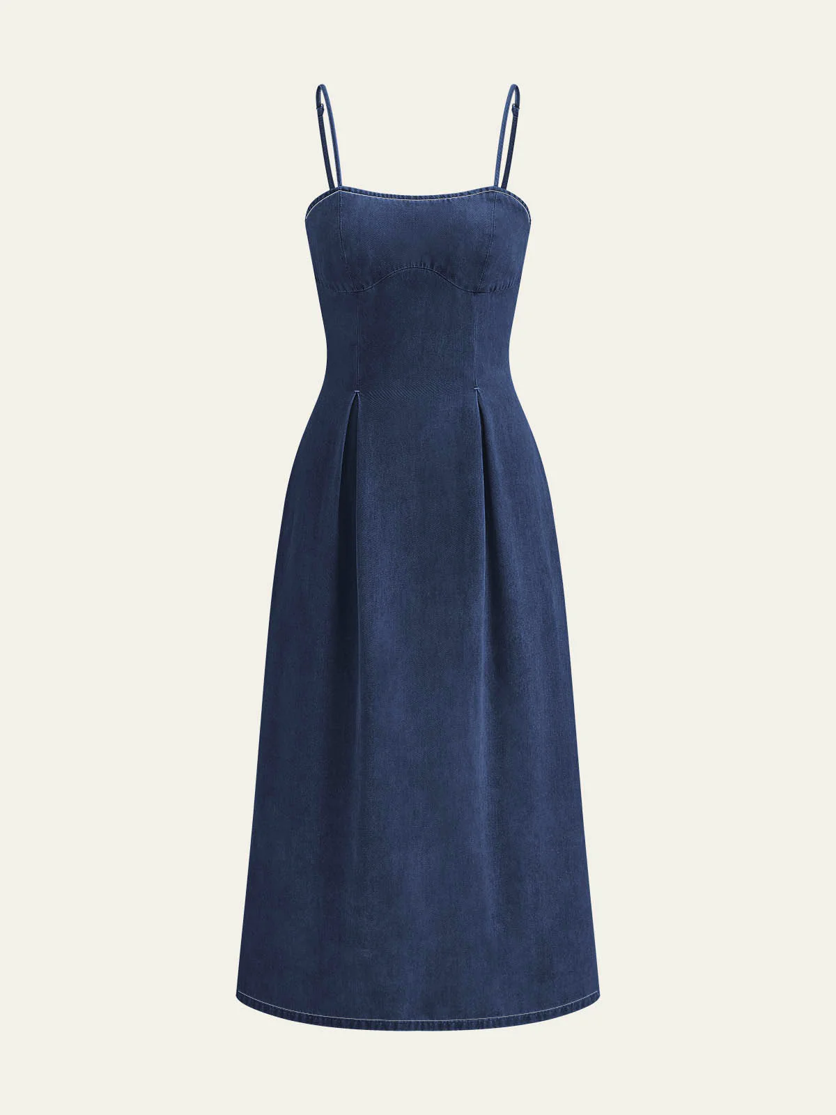 Minimalist Zipper Denim Dress - Takermore