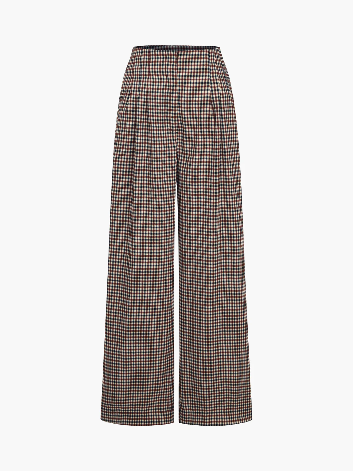 Houndstooth Wide Leg Dress Pants - Takermore