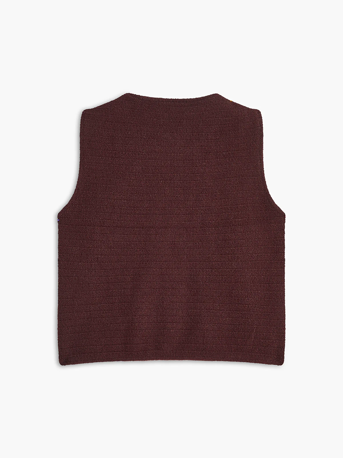 Retro Metal-Button Sweater Vest - Takermore