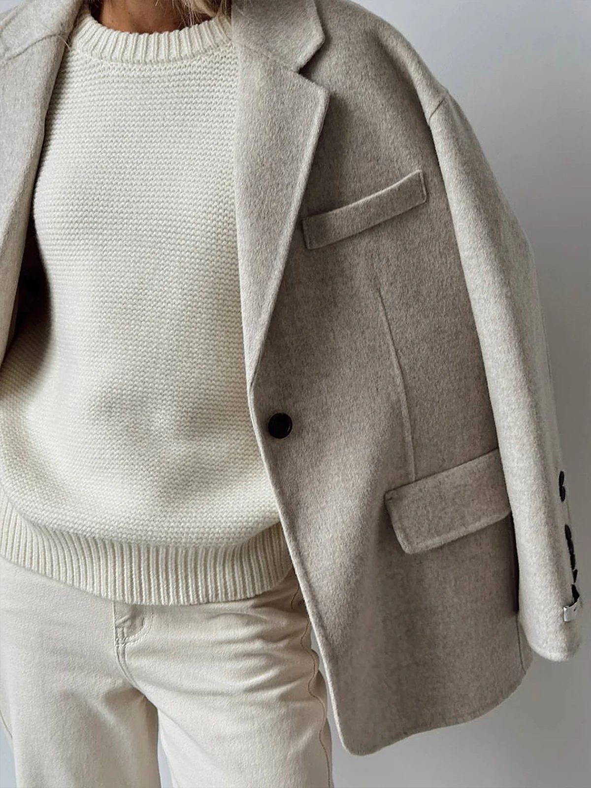 Cotton Blends Mechanism Knitting Sweater - Takermore