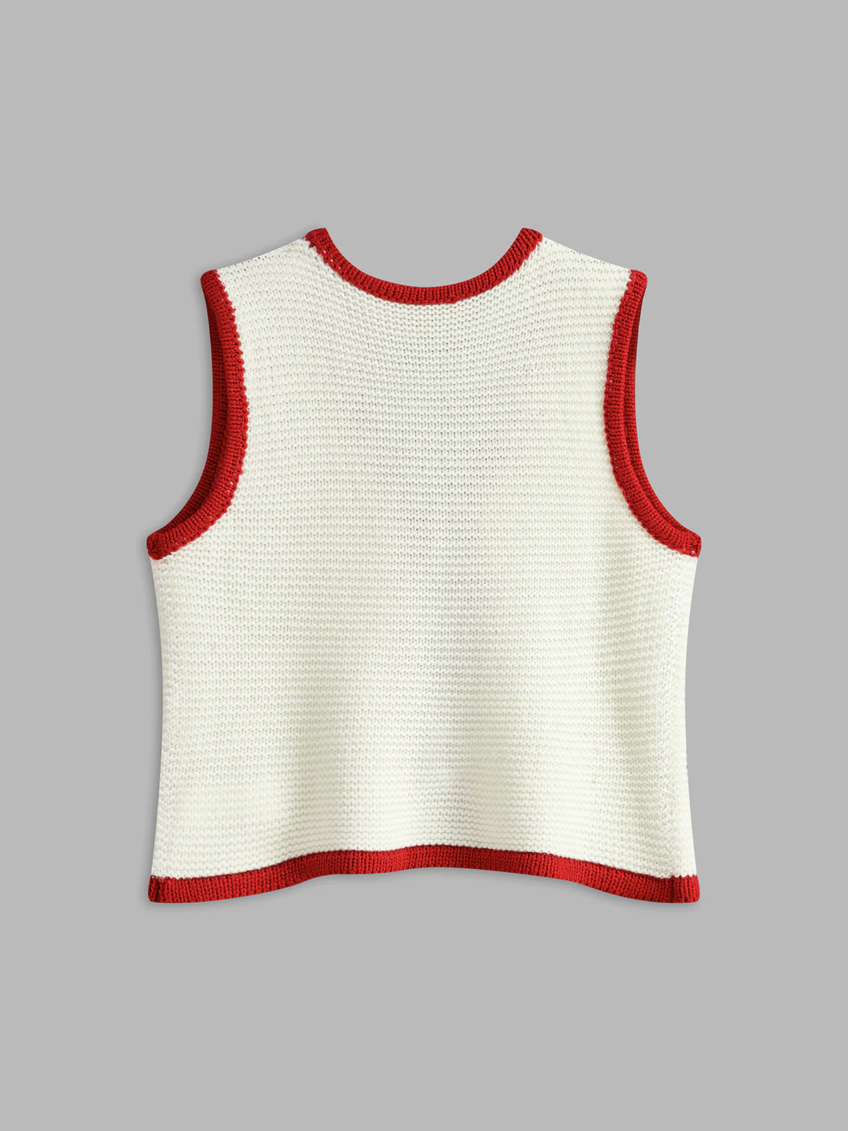 Color Block Knotted Sweater Vest - Takermore
