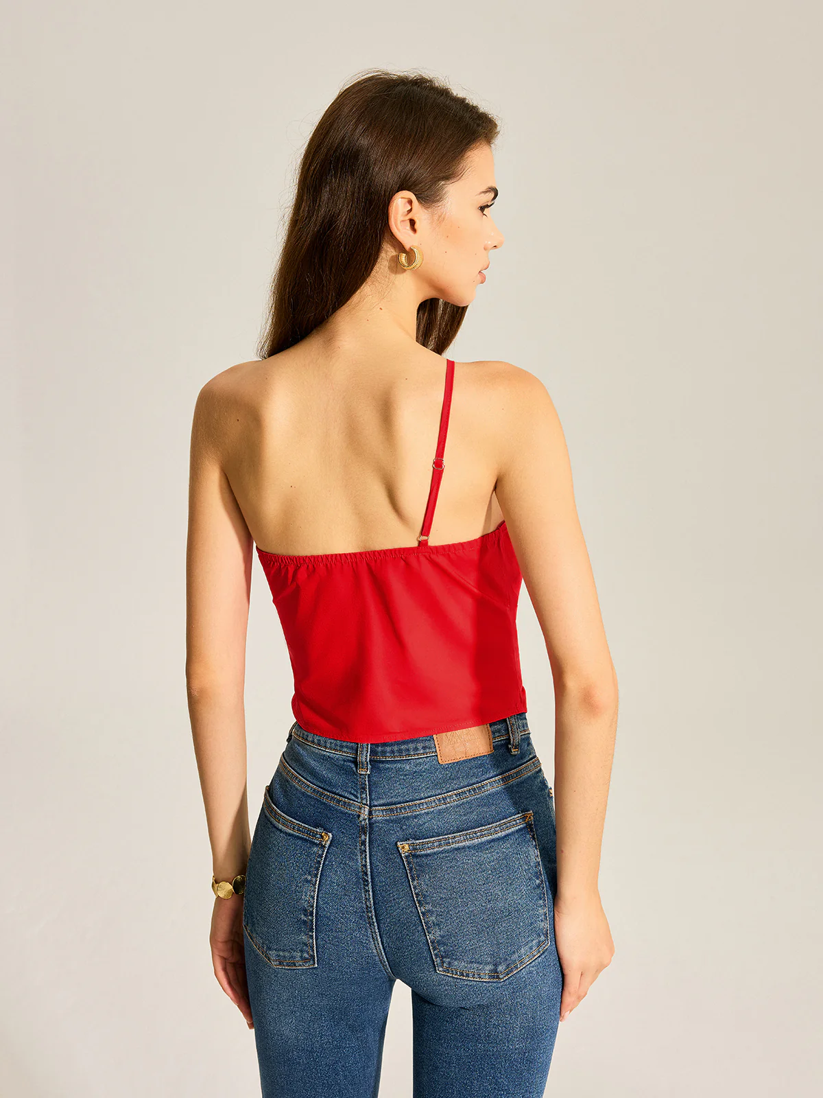 Floral One Shoulder Tank Top - Takermore