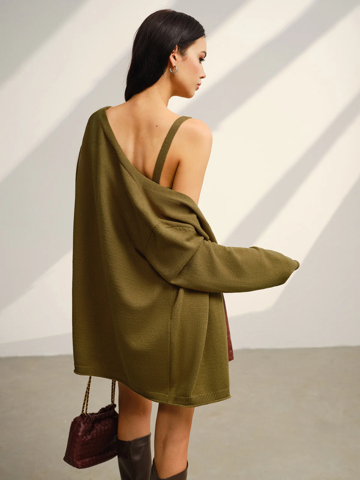 V-Neck Ribbed Sweater Co-ords - Takermore