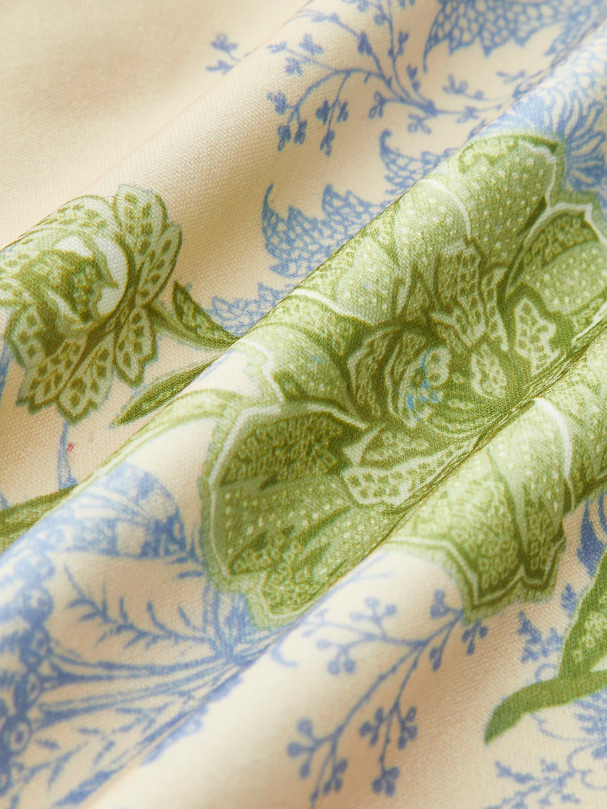 Romance V-Neck Printed Ruffle Dress - Takermore