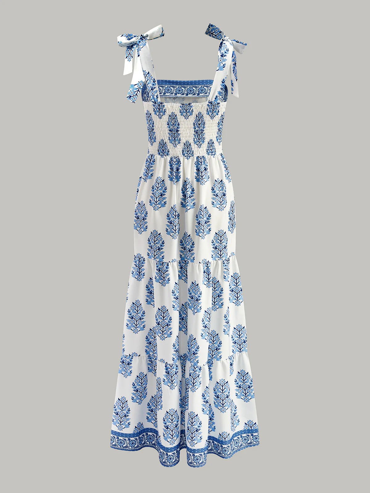Floral Print Tie-Strap Dress - Takermore