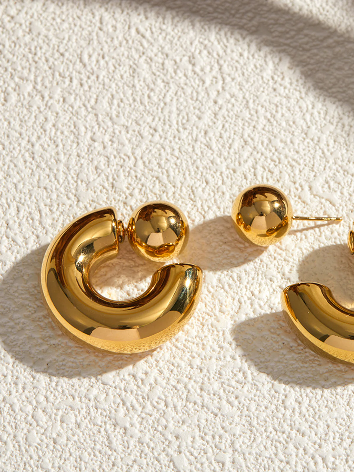 Stylish C-Shaped Earrings - Takermore