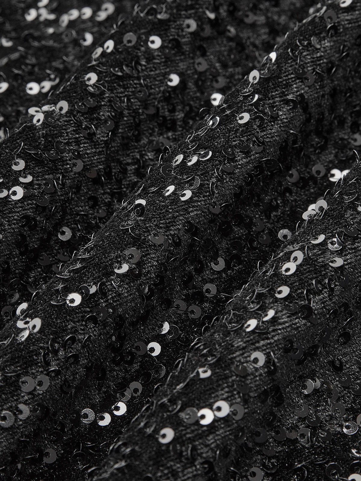 Velvet Sequins Bow Cami Dress - Takermore