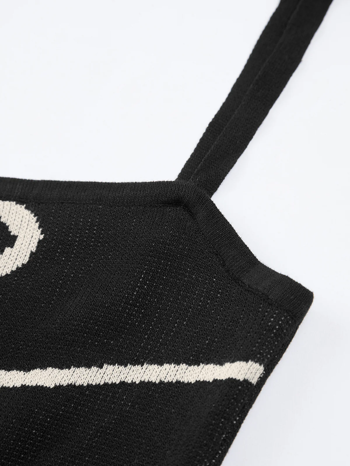 Wavy Print Strap Midi Dress - Takermore