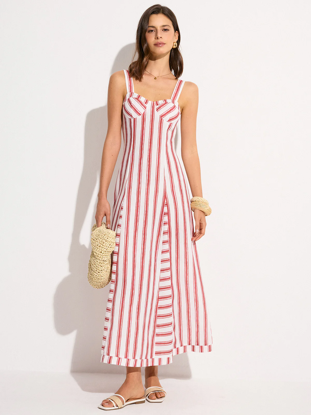 Striped Maxi Dress - Takermore