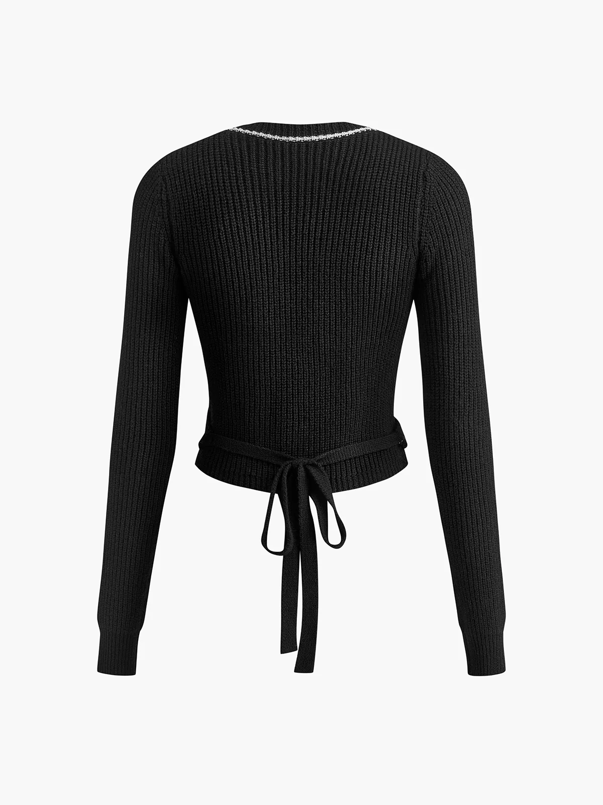 Criss Cross Lace Up Sweater - Takermore