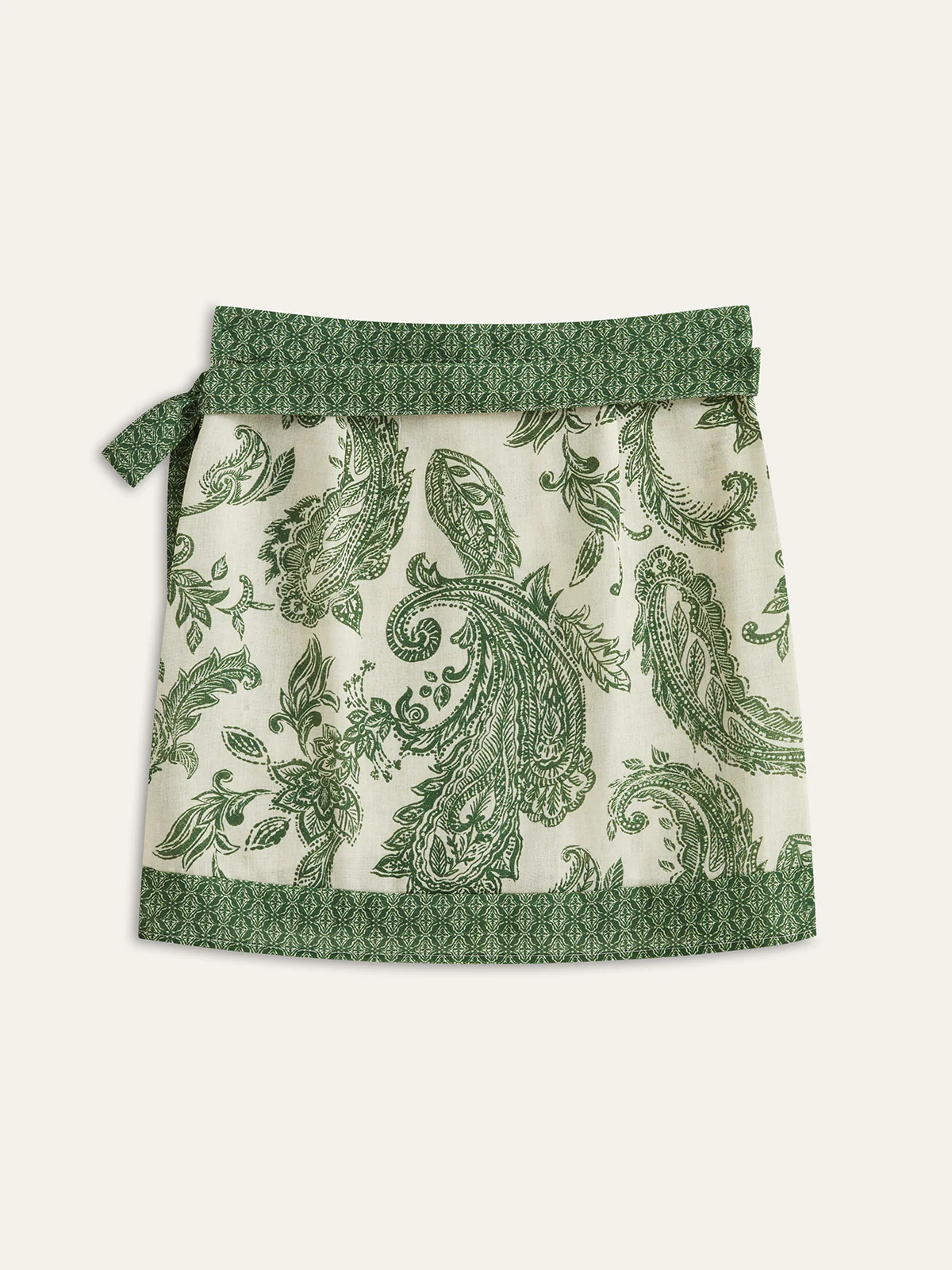 Paisley Print Wrap Skirt - Takermore