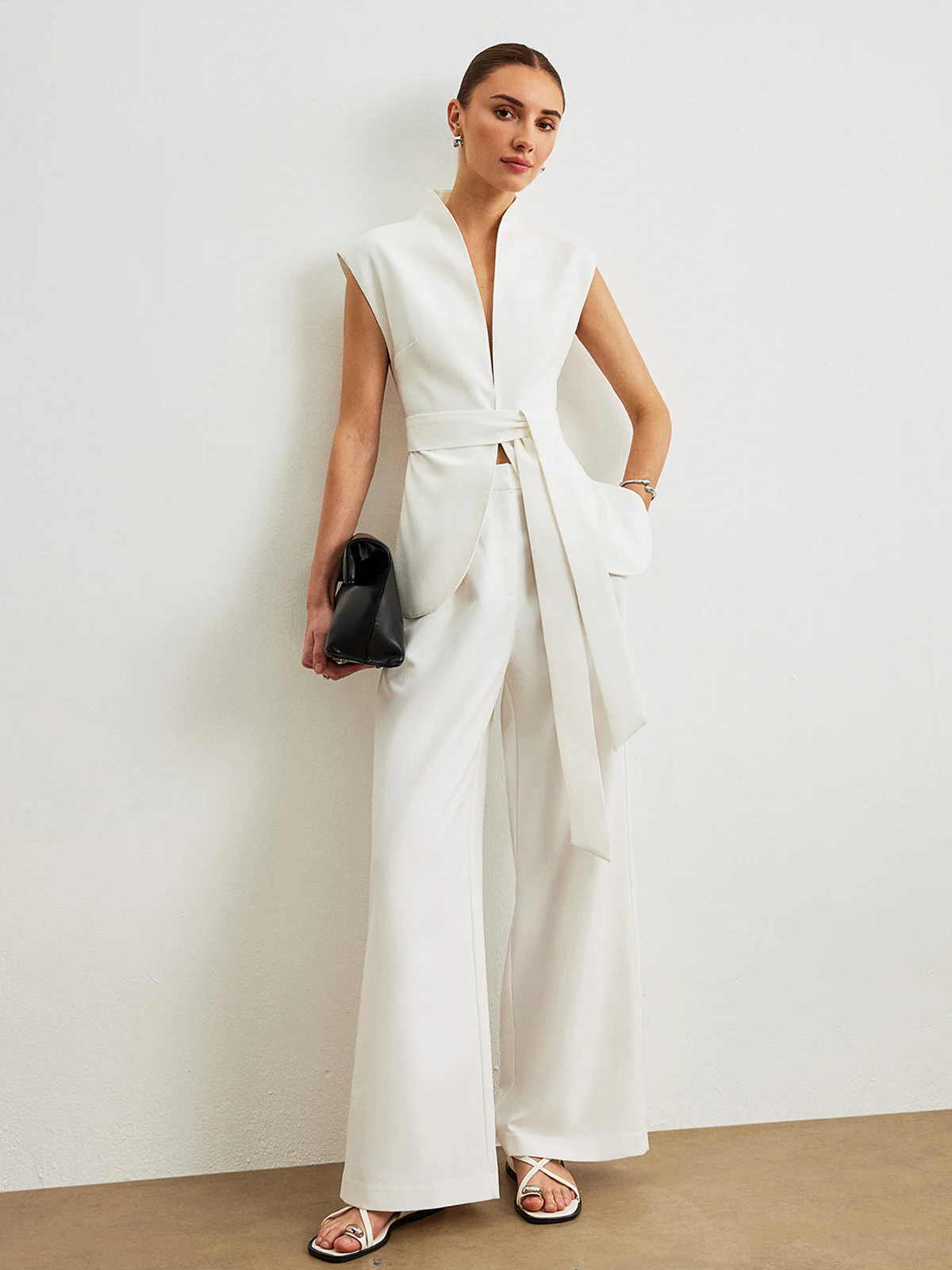 Belted Peplum Top - Takermore