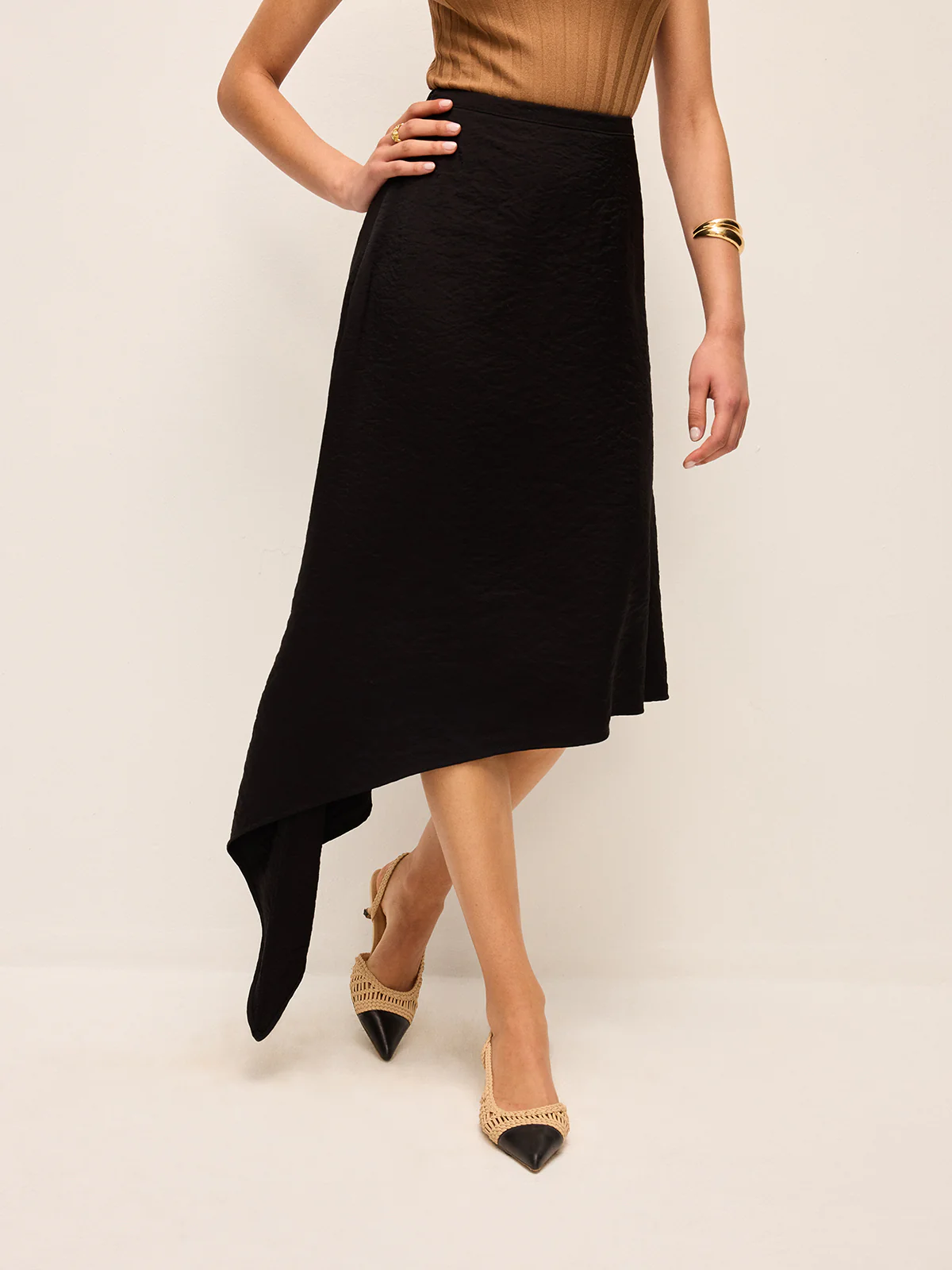 Asymmetric Hem Skirt - Takermore