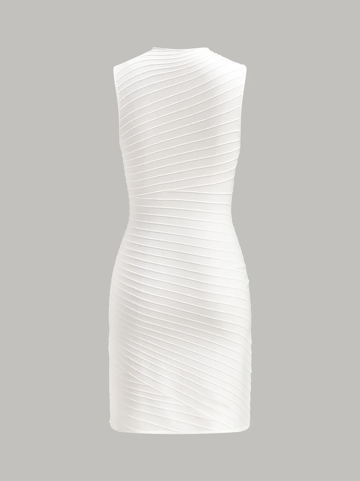 Cut-Out Chain Detail Knit Dress - Takermore