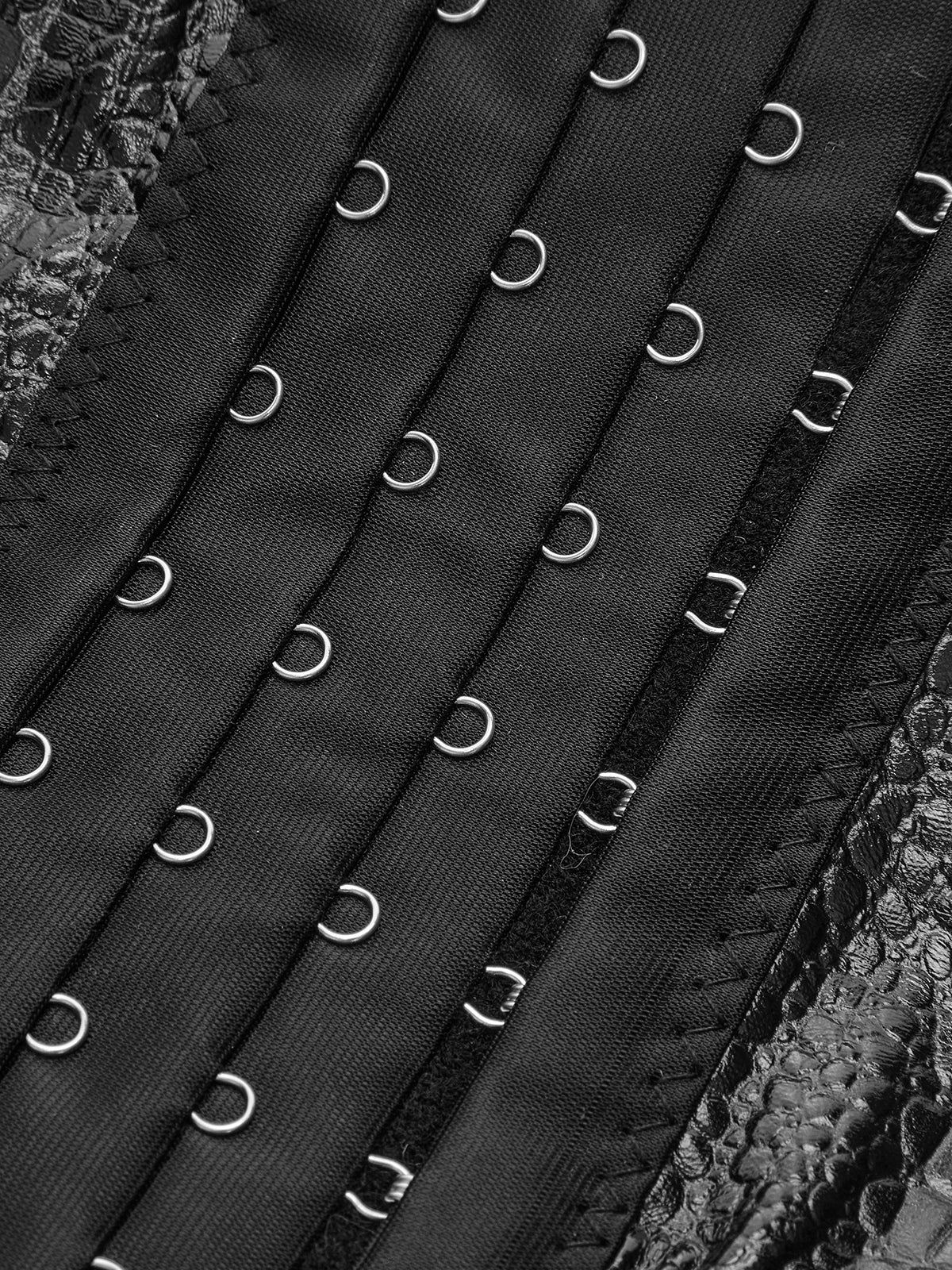 Crocodile Embossed Corset Top - Takermore