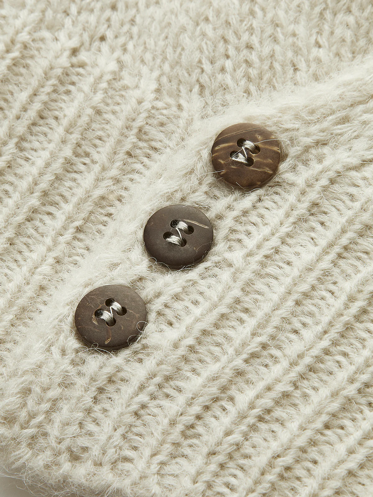 Cross Design Button Mechanism Knitting Top - Takermore