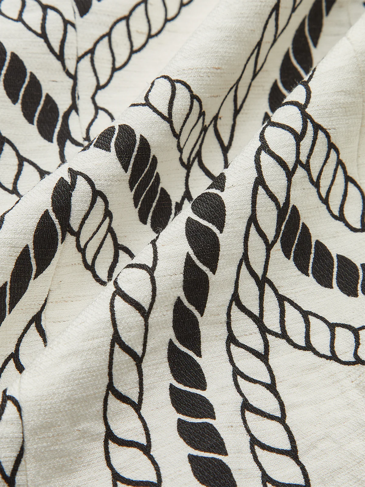 Rope-Pattern Print Vest - Takermore