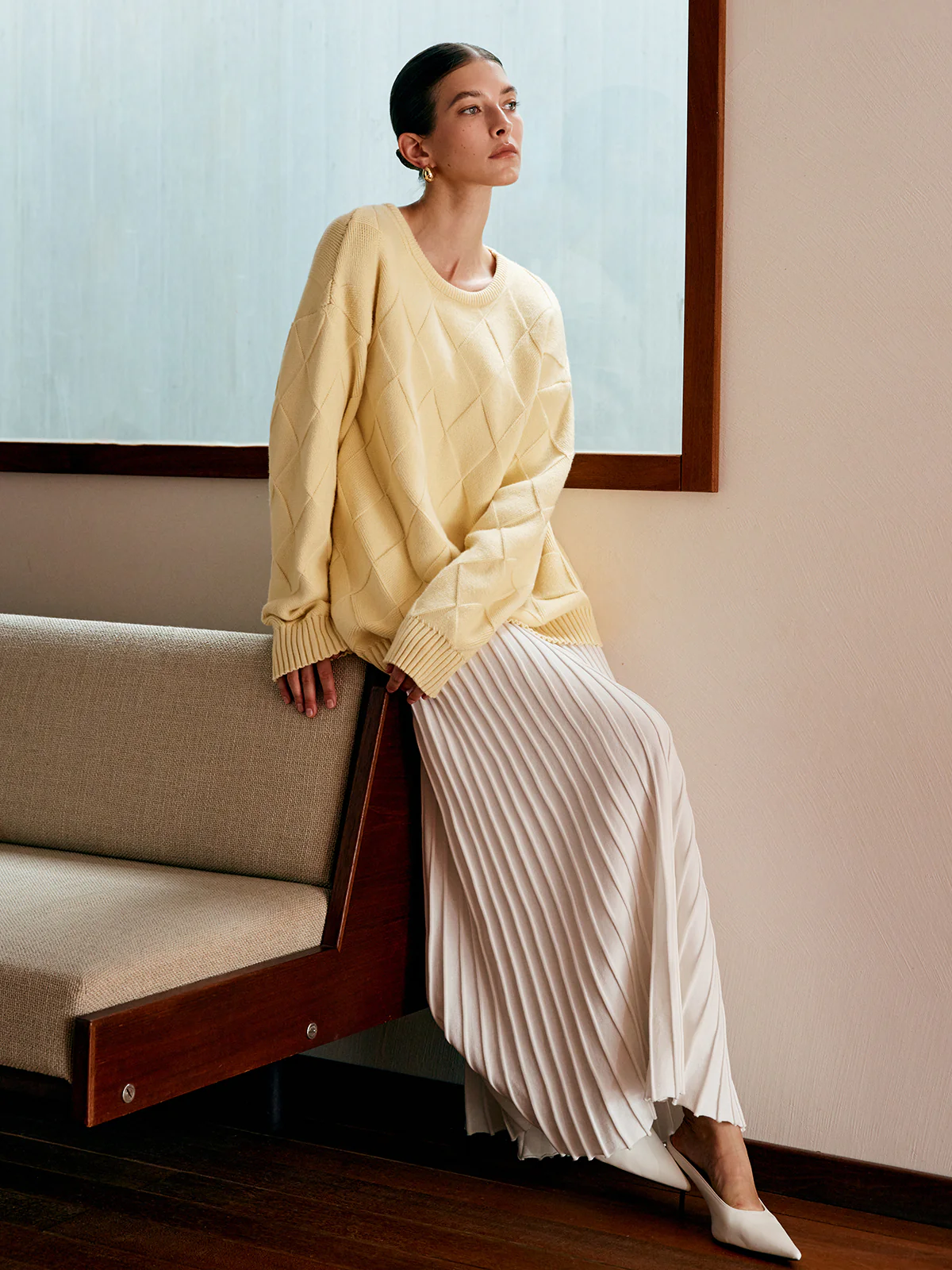 Plain Diamond Sweater - Takermore