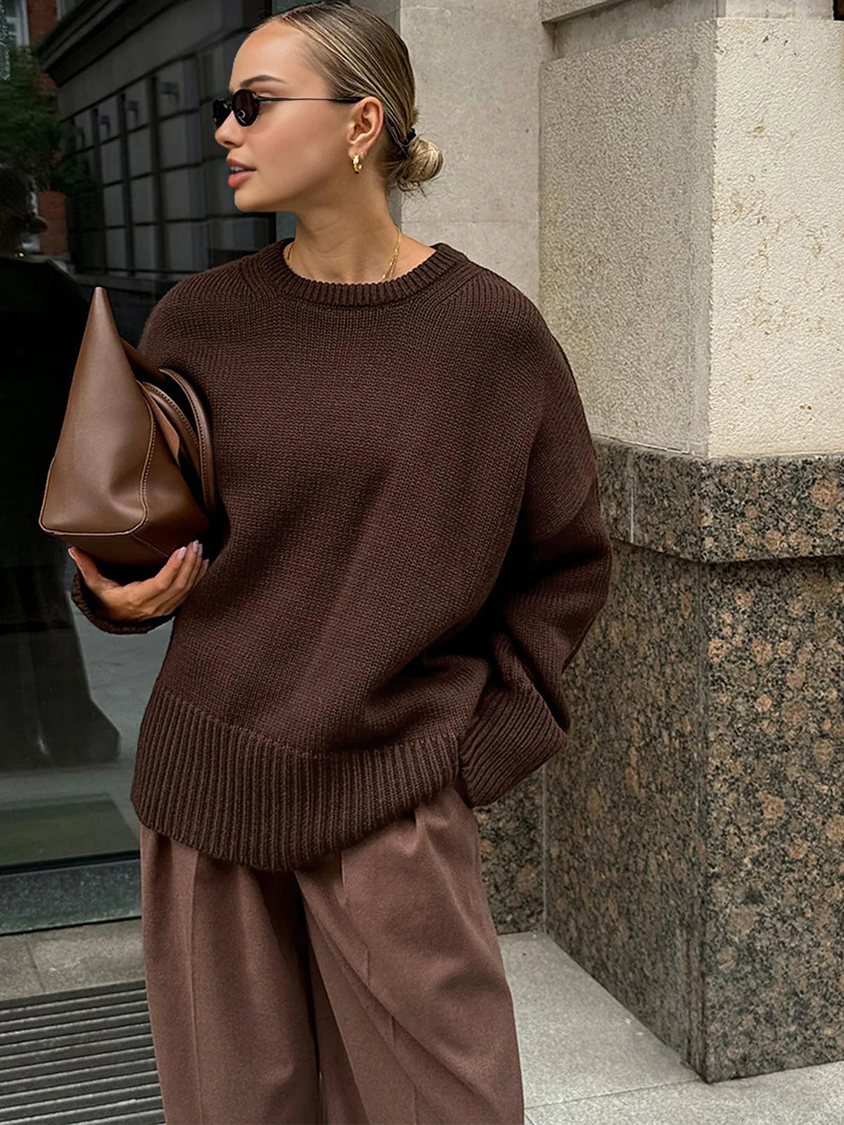 Minimalist Plain Shift Sweater - Takermore