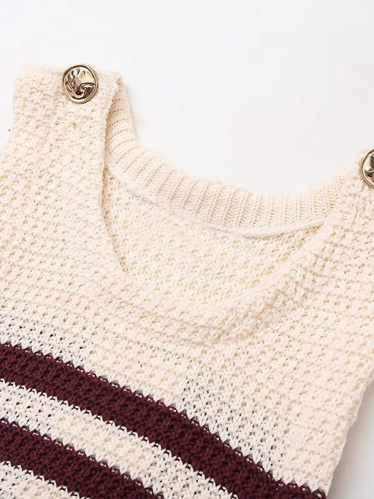 Leisure Striped Sweater Vest - Takermore