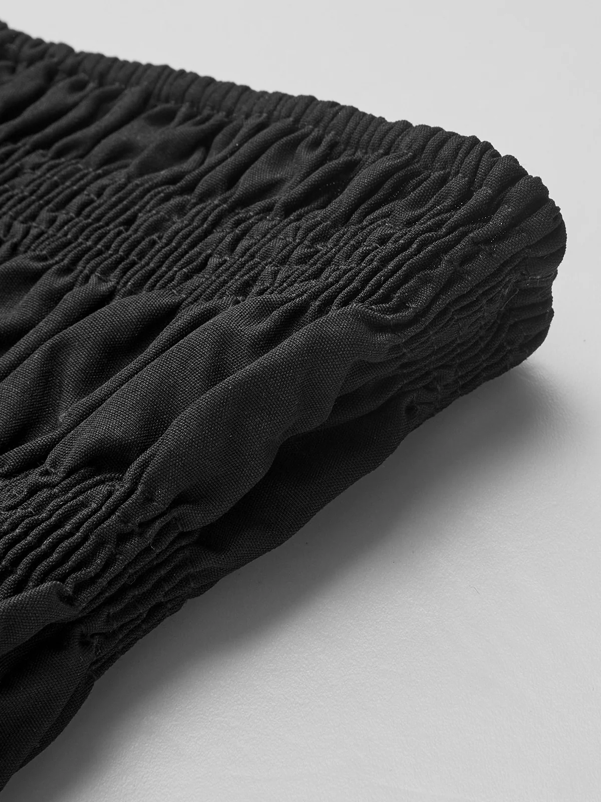 Contrast Strapless Pleated Short Dress - Takermore