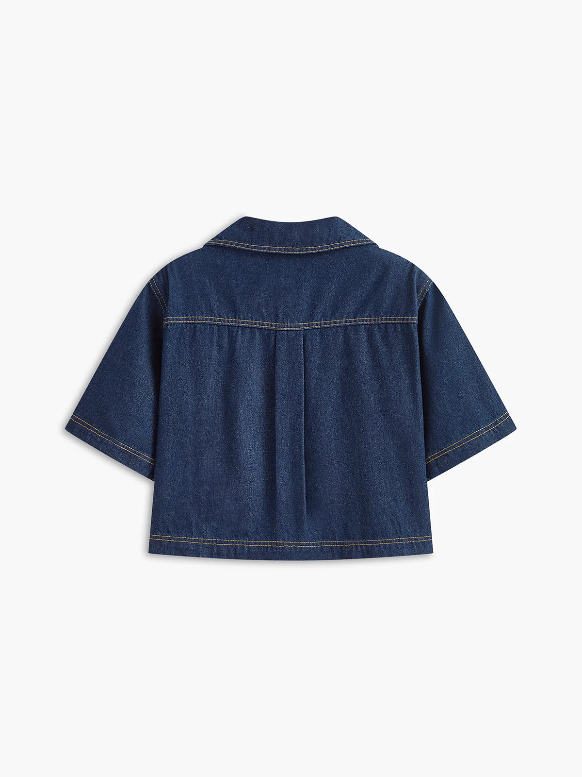 Denim Pocket Detail Shorts Set - Takermore