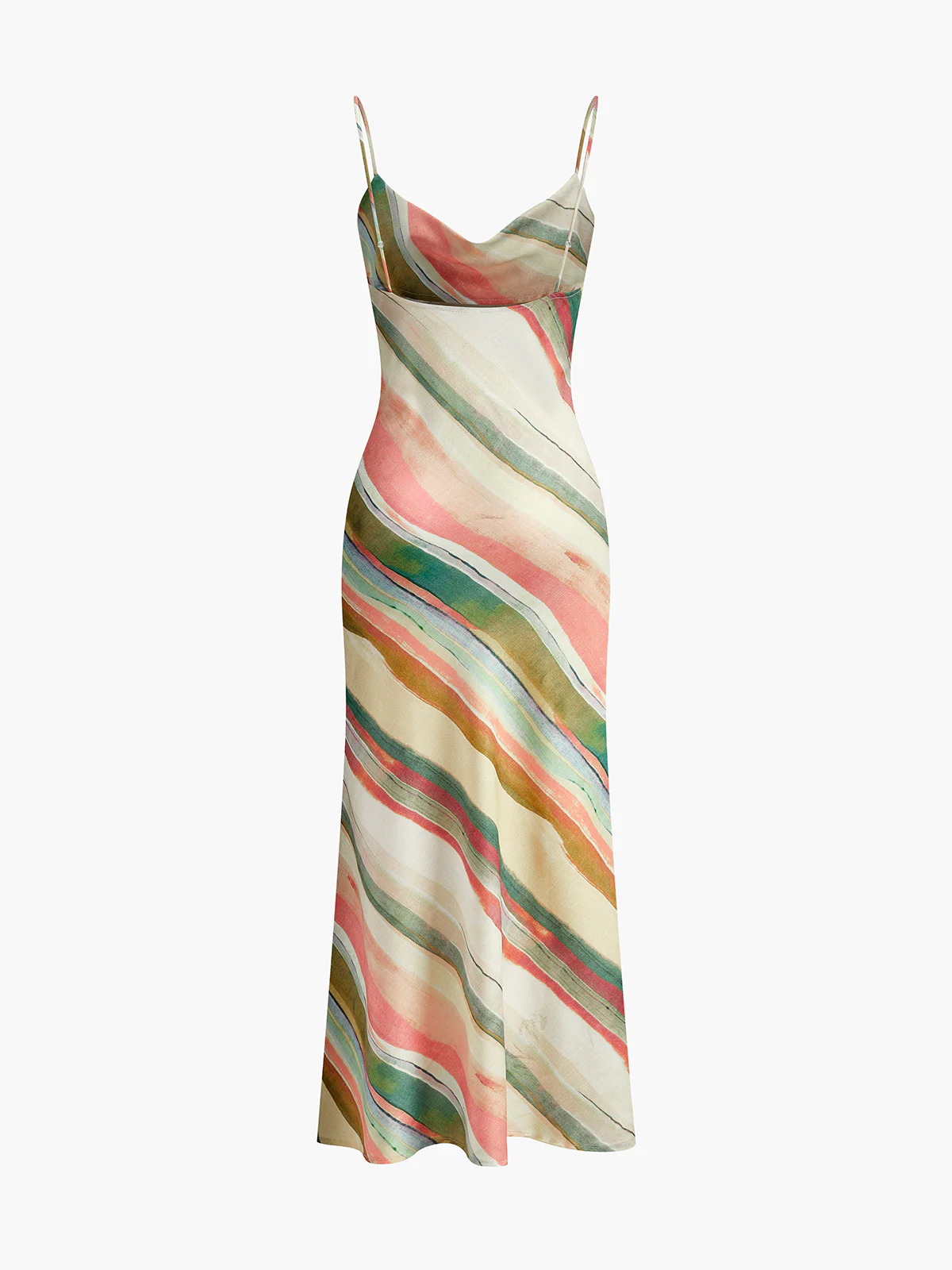 Watercolor Striped Cami Dress - Takermore