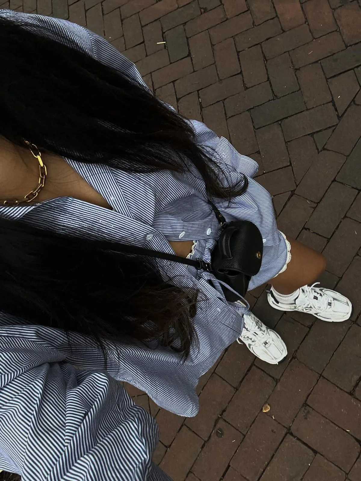 Oversized Stripe Textured Long Sleeve Shorts Set - Takermore