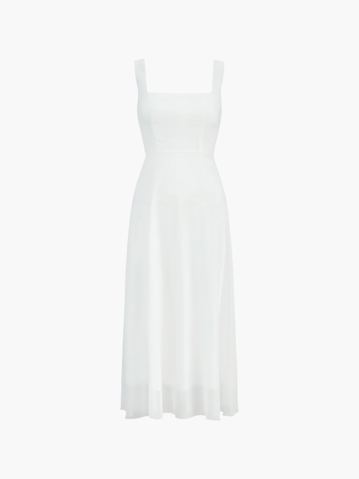 Semi-Sheer Cami Long Dress - Takermore