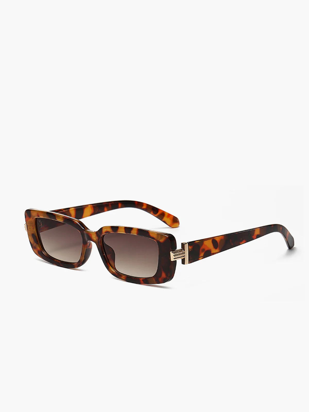 Leopard Printed Square Sunglasses - Takermore