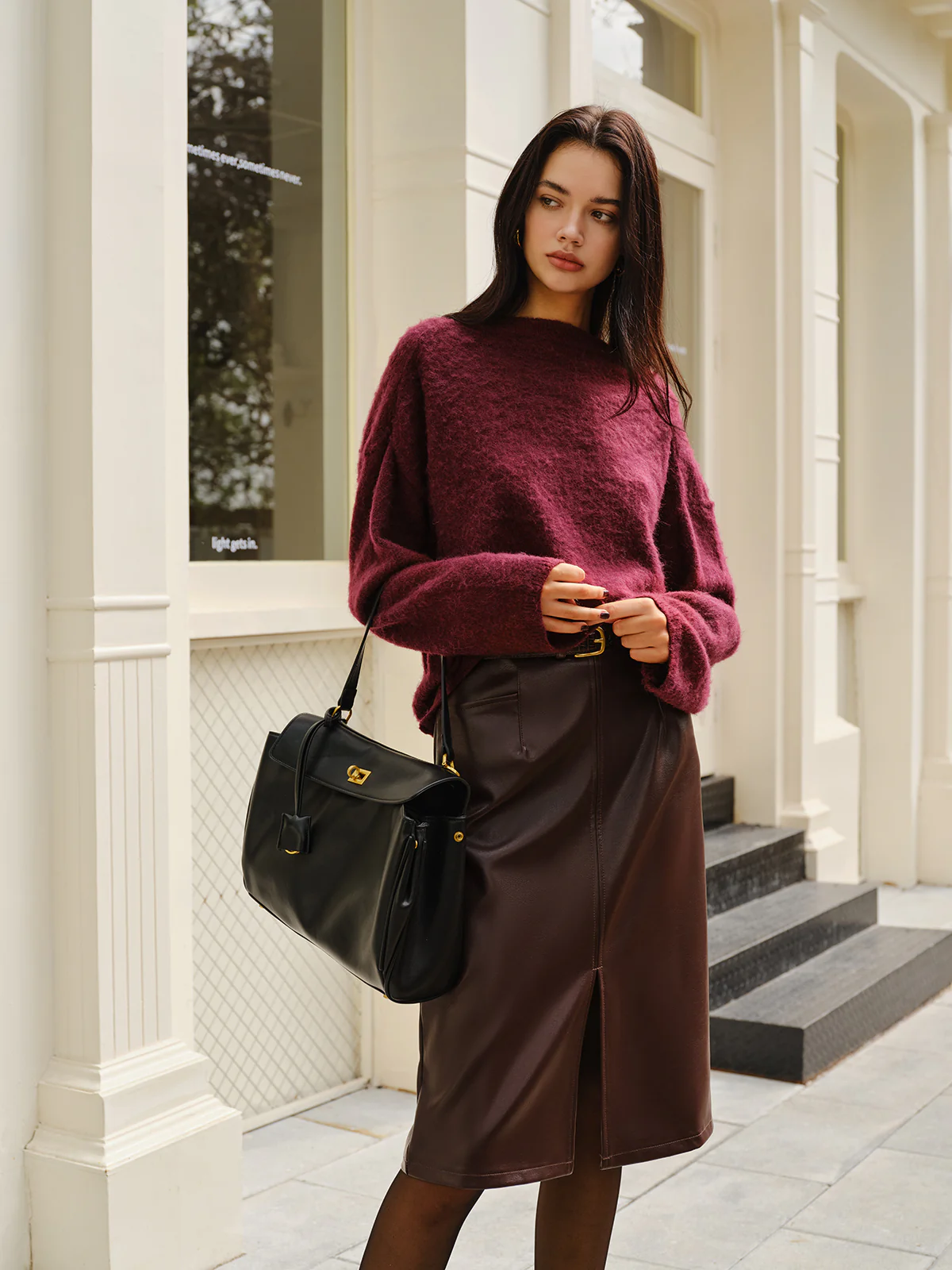 Elegant Plain Minky Sweater - Takermore