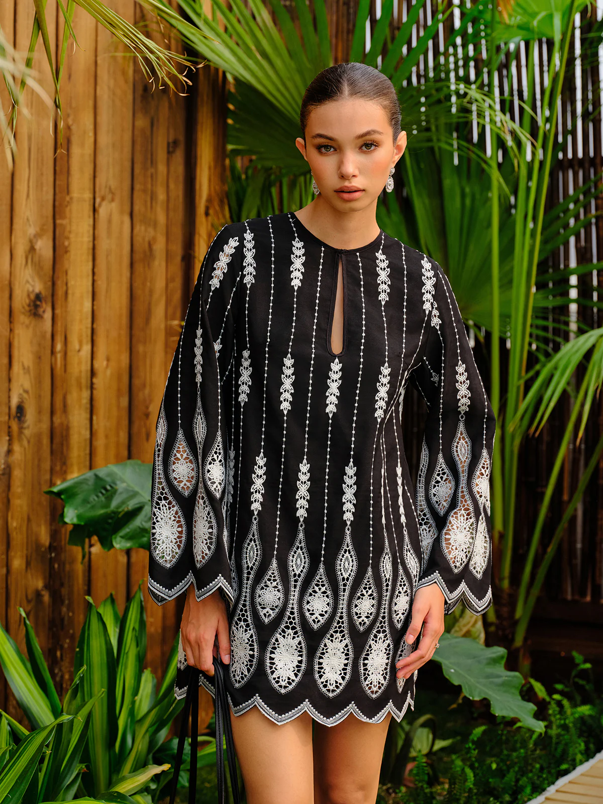 Embroidered Boho A-Line Dress - Takermore