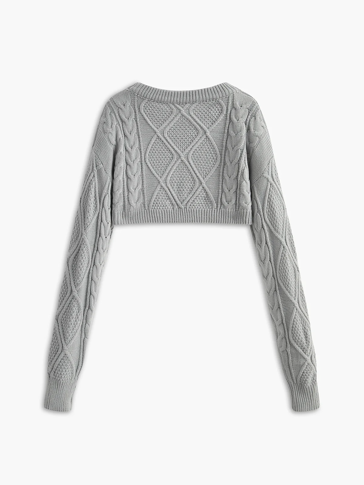 Crop Cable Knit Top - Takermore
