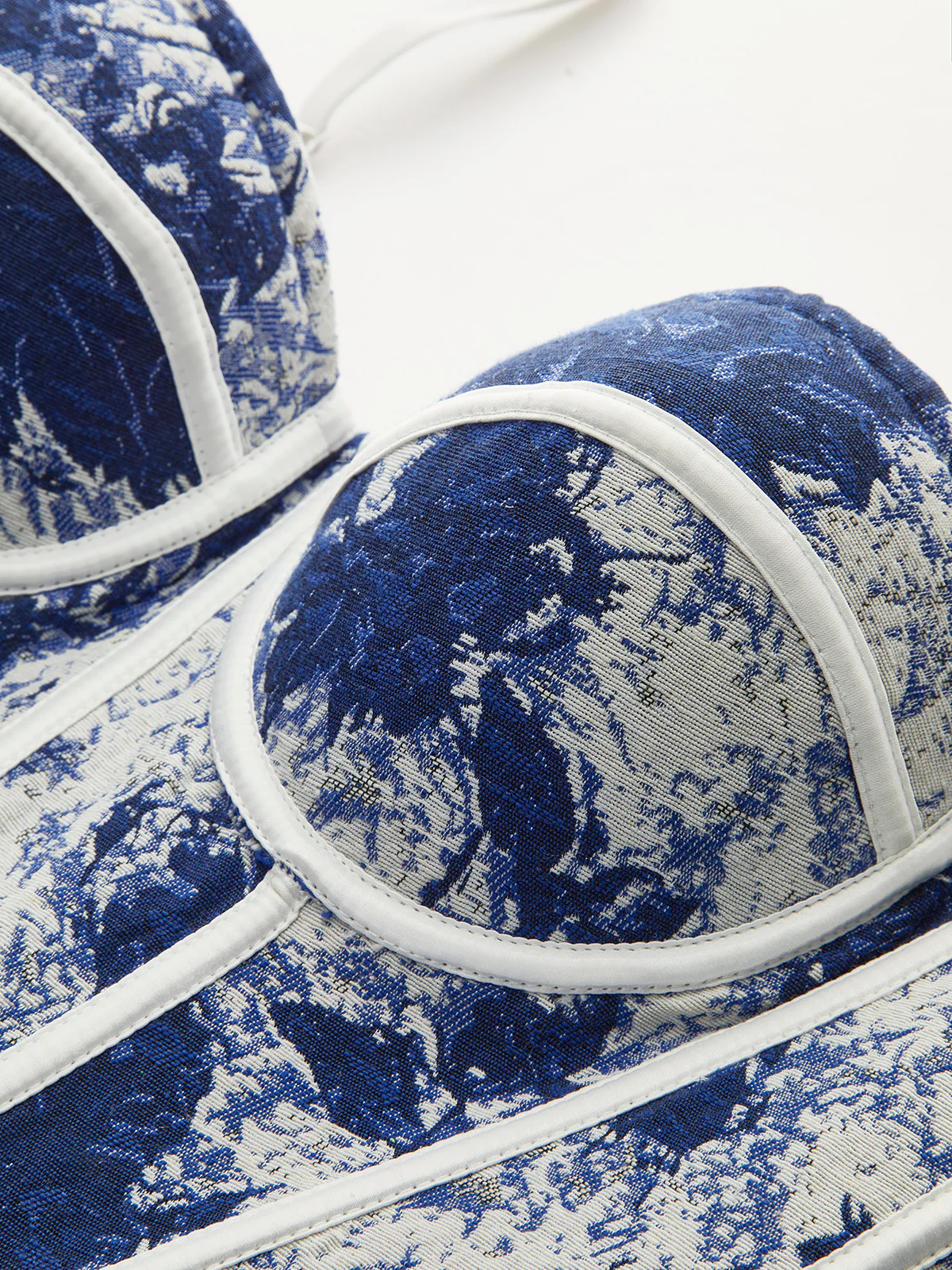 Ink Printed Zipper Corset Top - Takermore