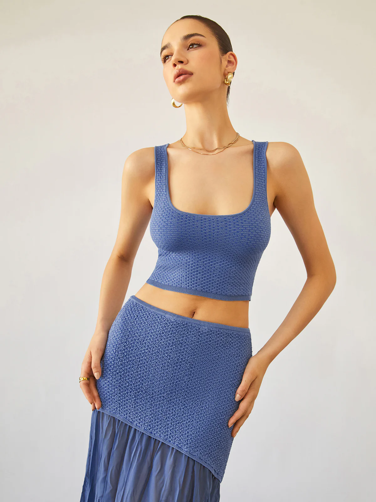 Sea Breeze Crop Knit Top - Takermore