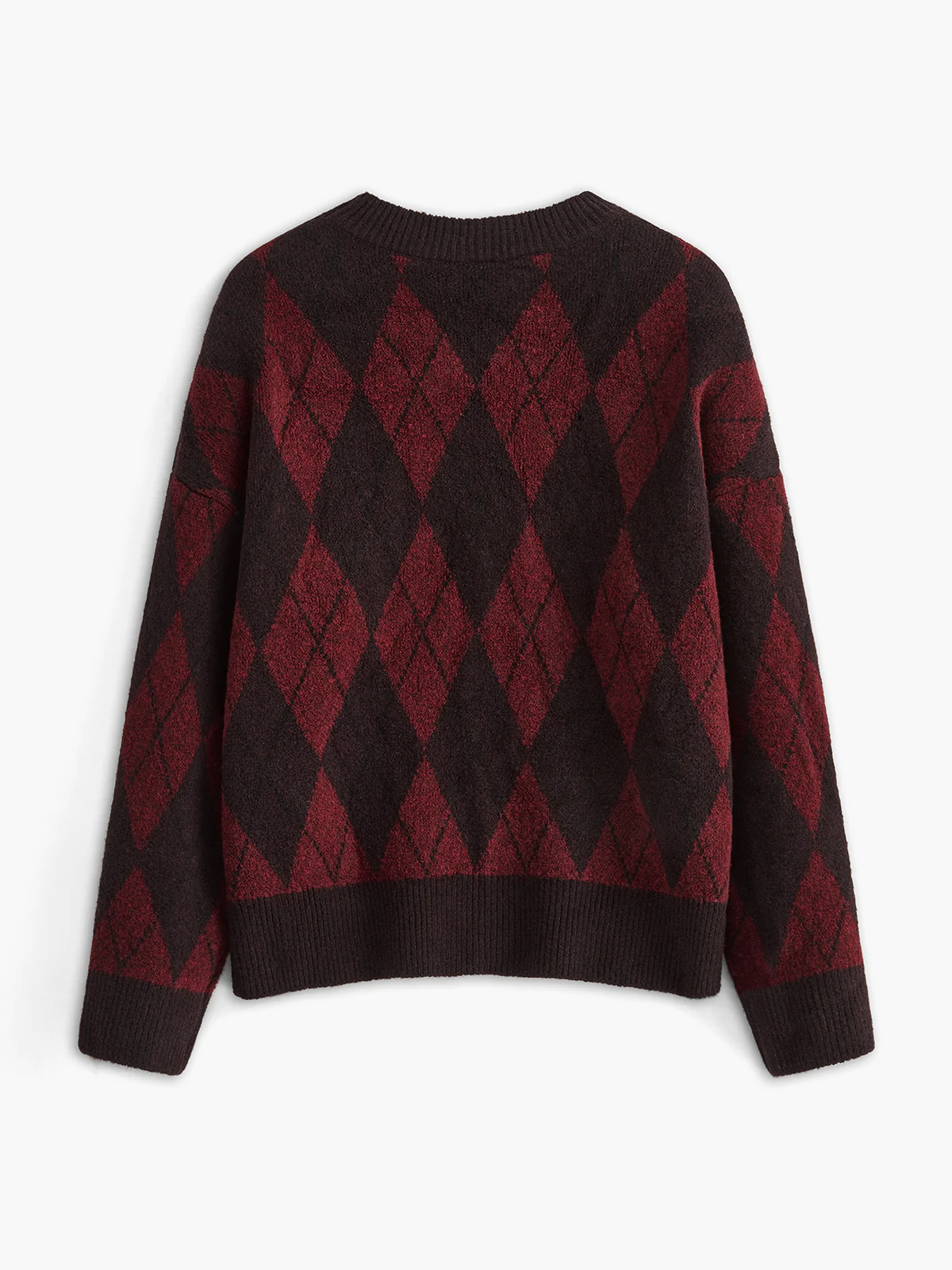 Retro Rhombic-Pattern Sweater - Takermore