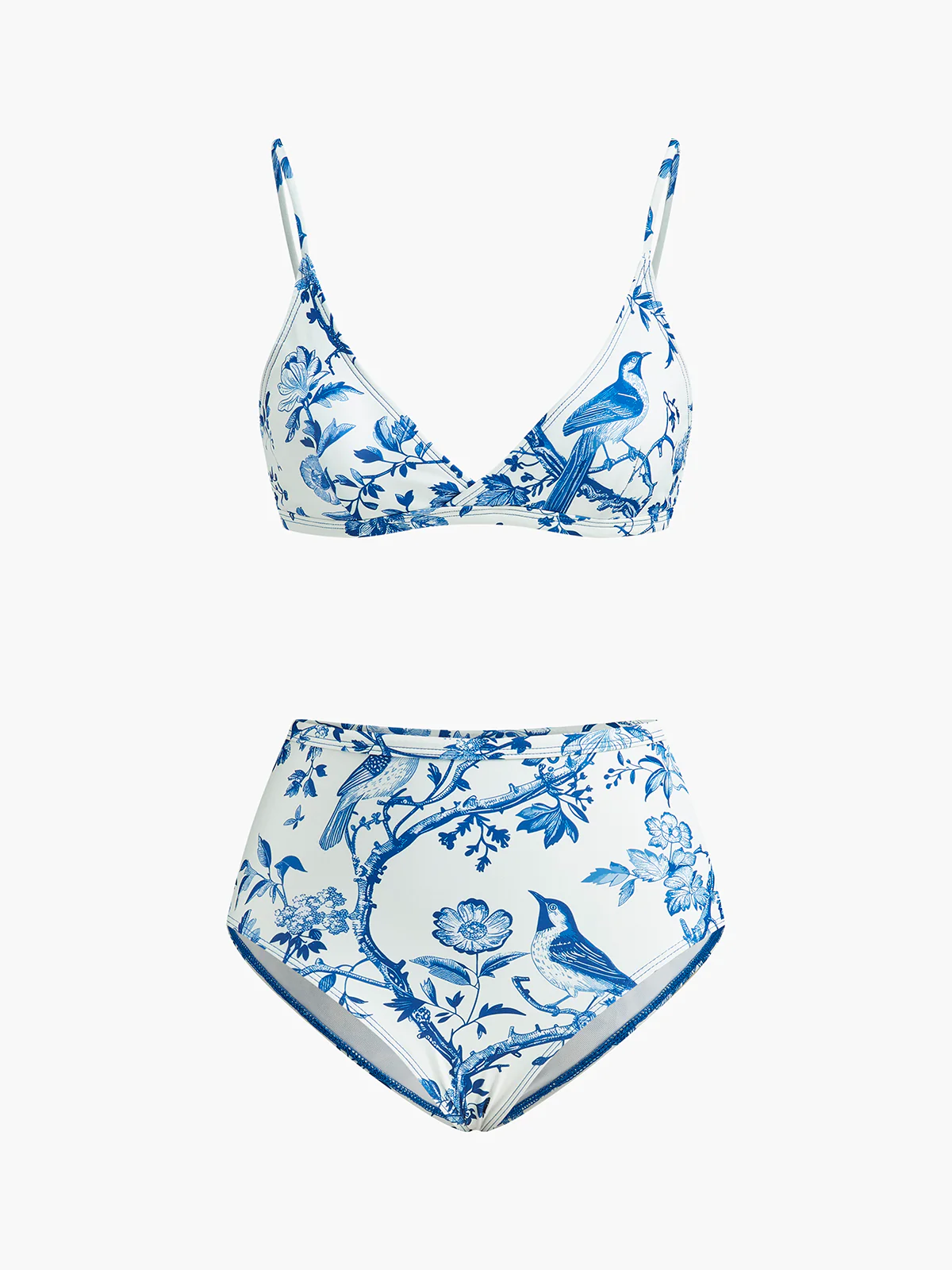 Print High-Waist Bikini Set - Takermore