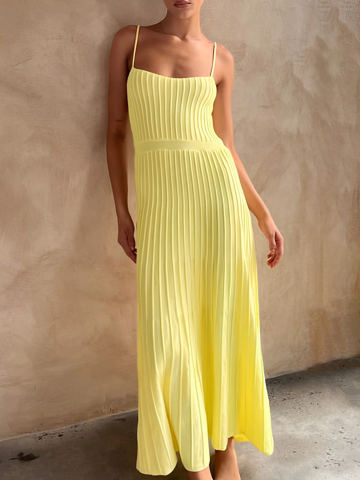Rib Midi Sundress - Takermore
