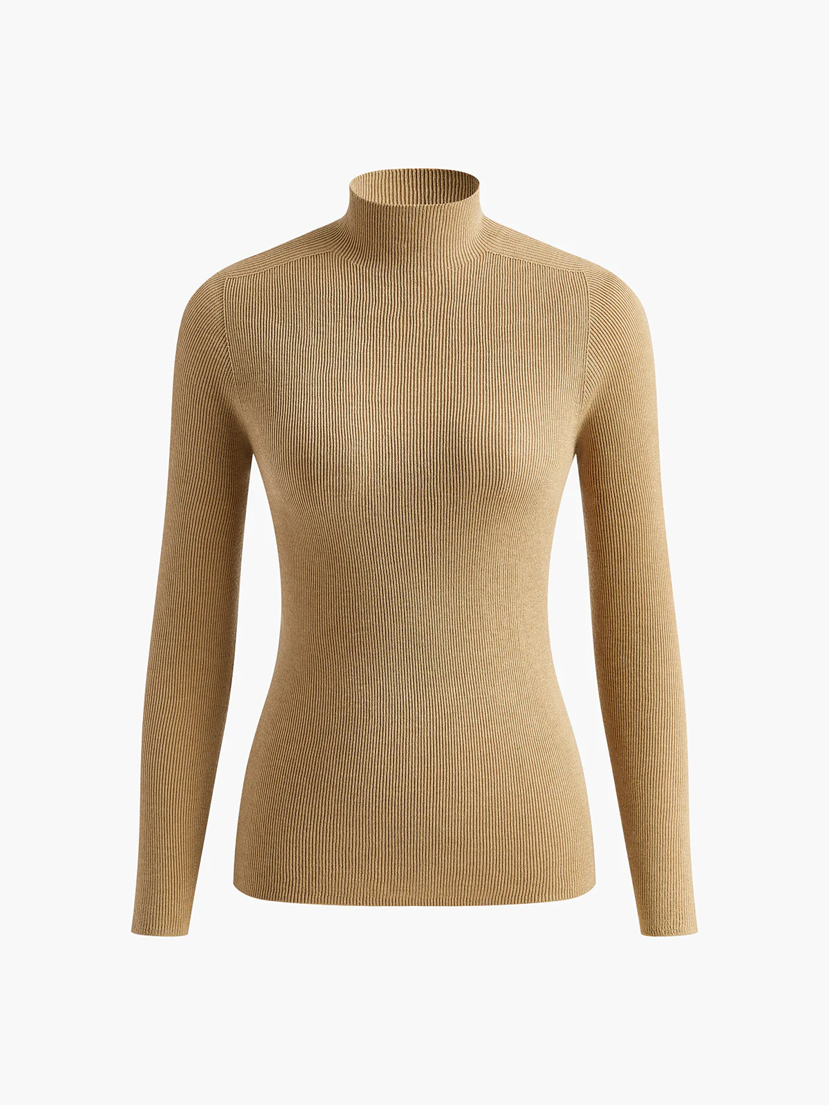 Mock Neck High Stretch Sweater - Takermore