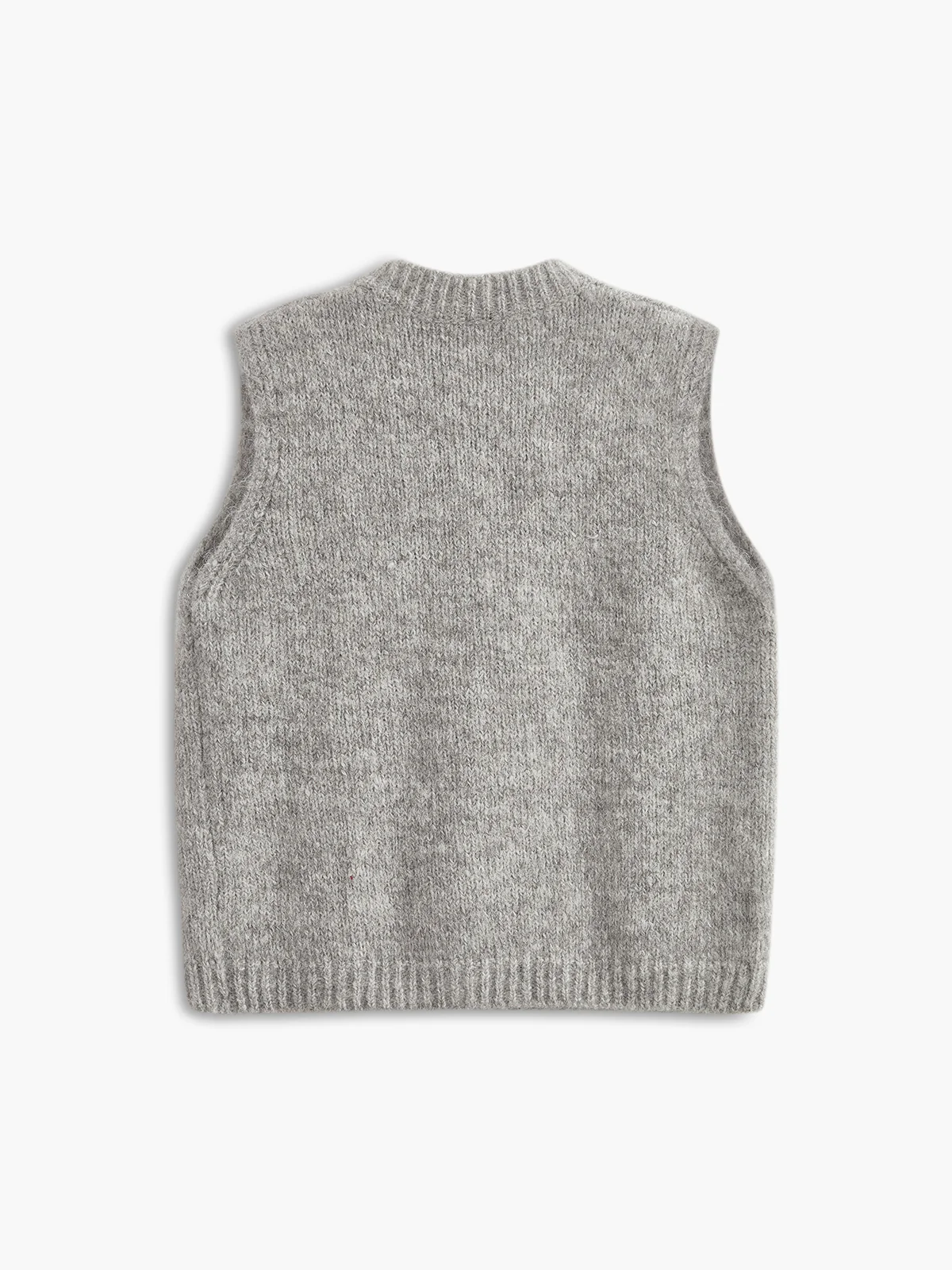 Wool-Blend Soft Sweater Vest - Takermore