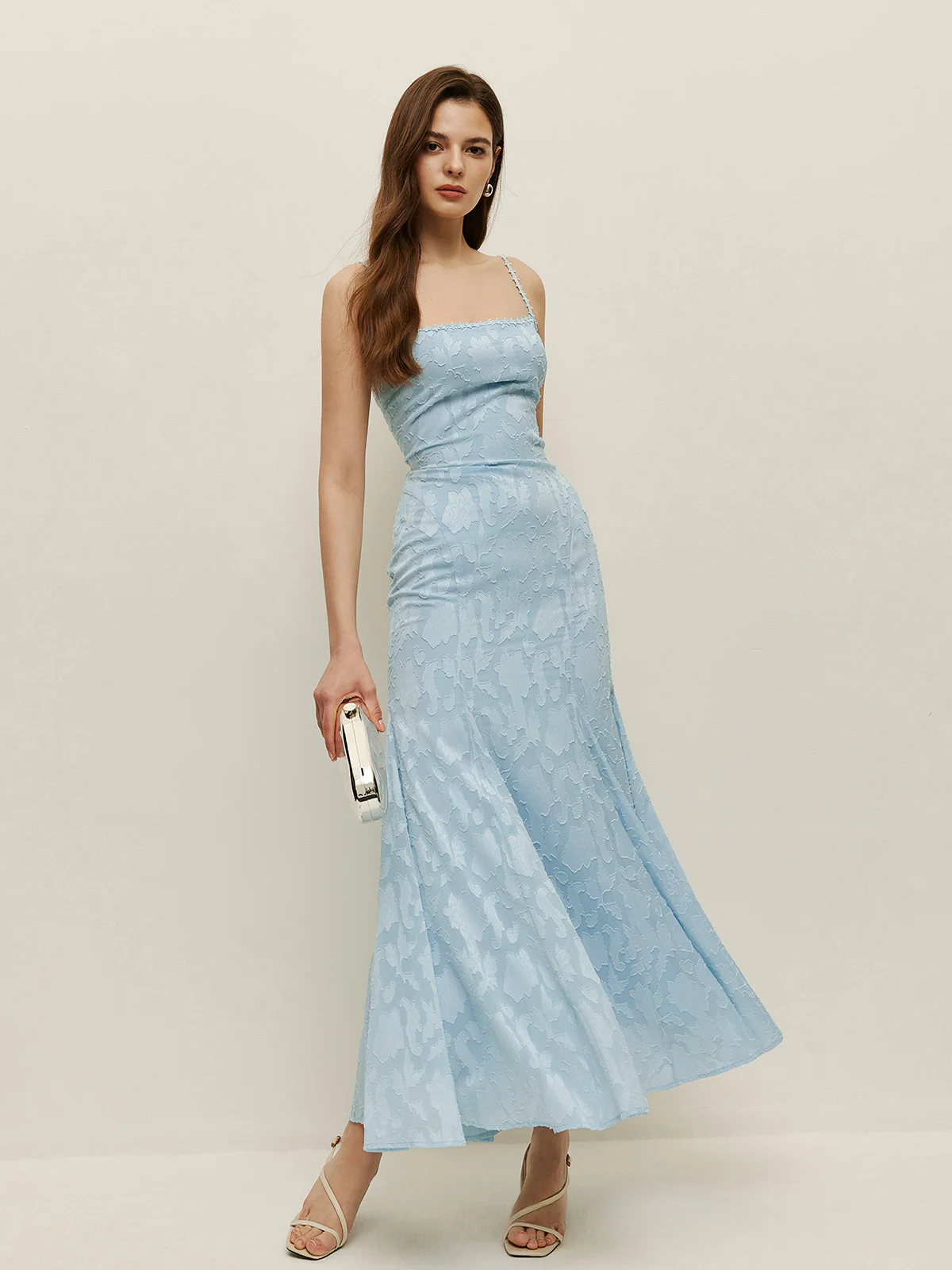 Lace-Up Back Floral Lace Dress - Takermore