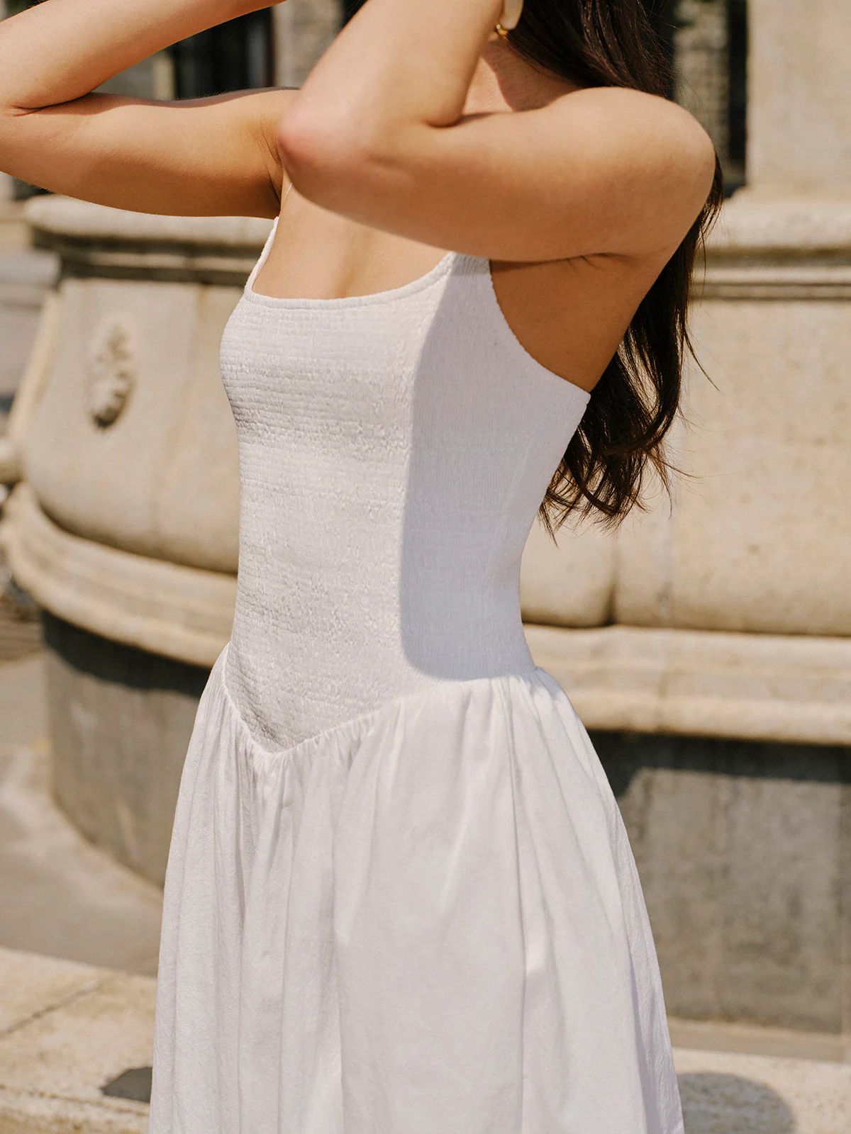 Cotton Pocket Detail Cami Dress - Takermore