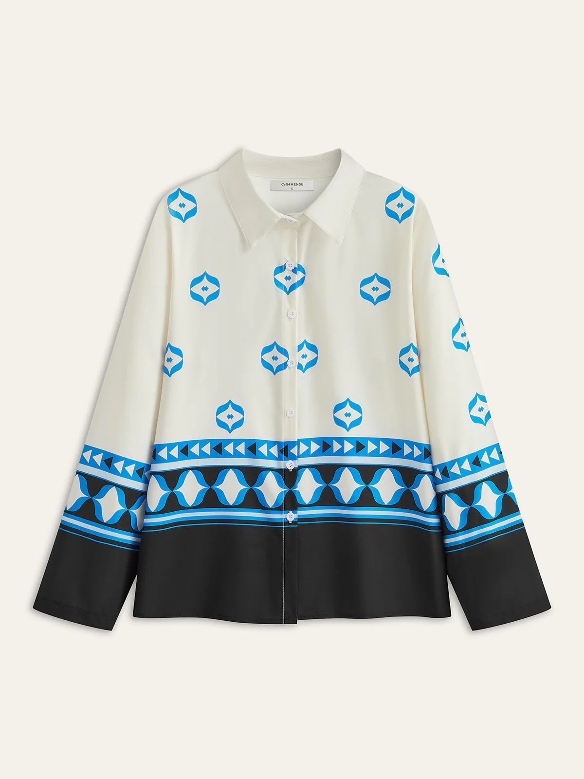 Oversized Print Lapel Pants Set - Takermore