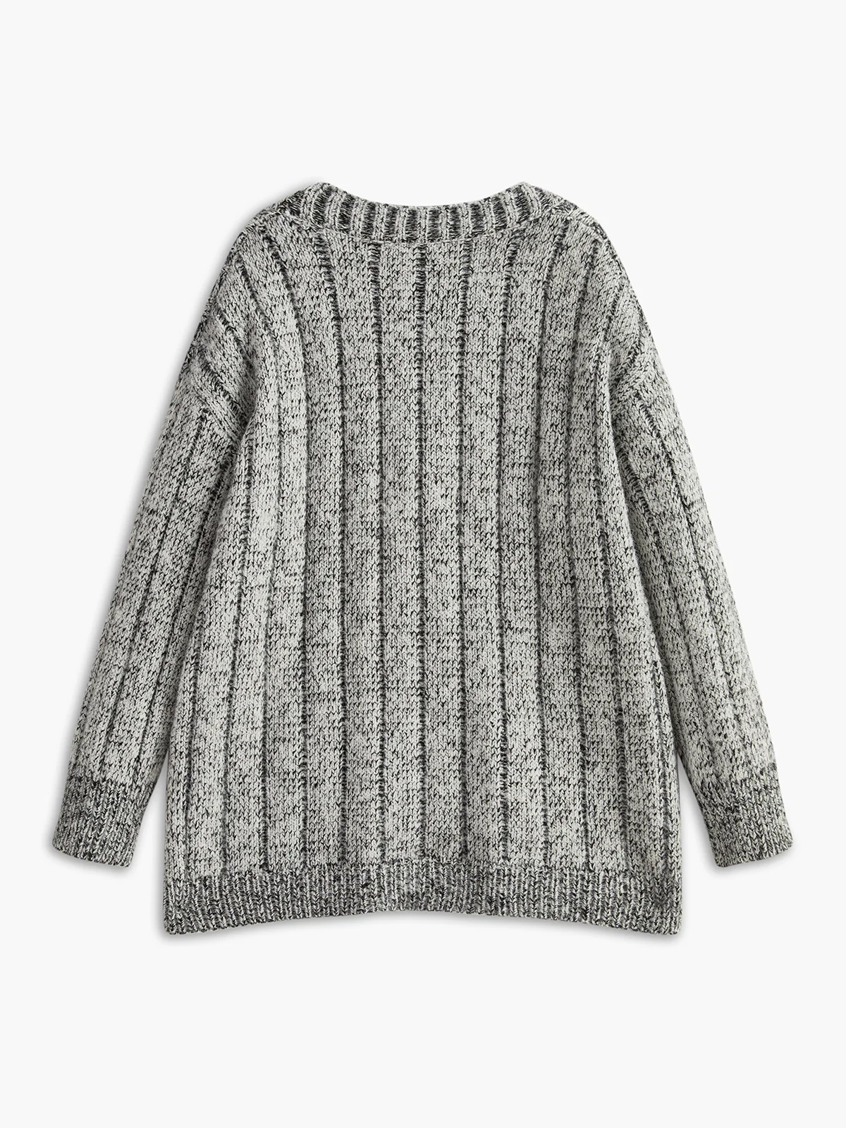 Vintage Pockets Loose Knit Outerwear - Takermore